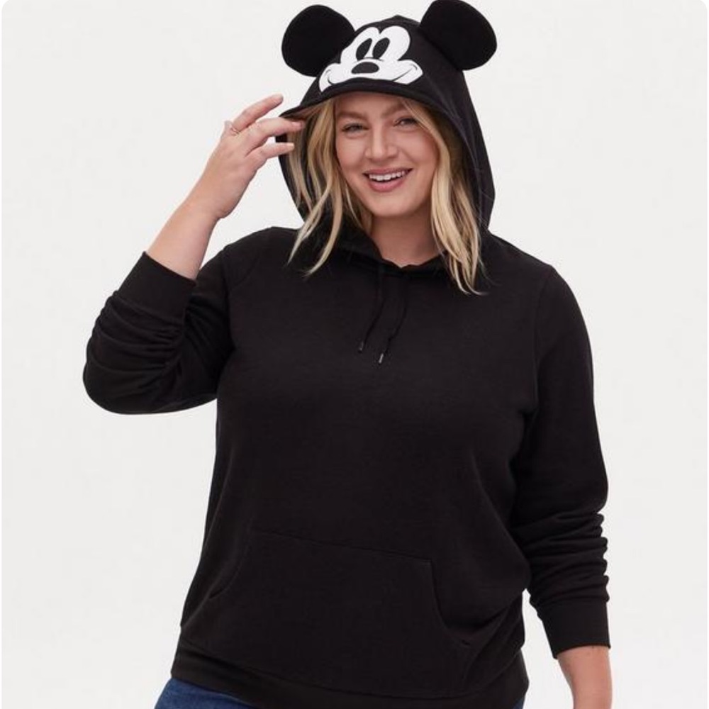 Torrid Disney Mickey Mouse Black Hoodie